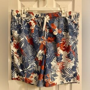 MERONA Men's Floral Athletic Swim Trunks; Size M 32/34; Excellent condition.